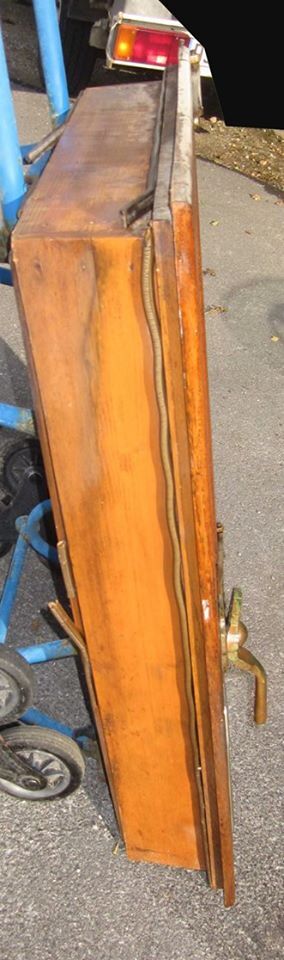 1950s butcher's fridge door