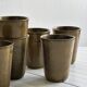 6 Digoin ceramic mugs.