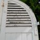 Curved shutters oak and fir H156xL245