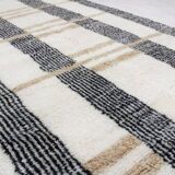 White Moroccan Rug - Modern Handwoven Living Room Rug 150/250cm