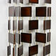 Wooden and brass screen