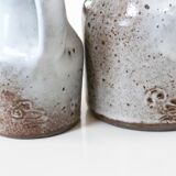Crémier, milk pots in sandstone by Jeanne and Norbert Pierlot, 60s