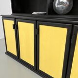 Buffet 2 corps, format XXL, ancien meuble d'école en bois