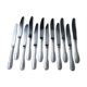Box of 12 comargent monocoque stainless steel table knives