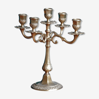 Brass chandelier, French candelabra of the 30s