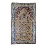 Tapis persan Kerman Lavar antique fait main 90 cm x 146 cm années 1880