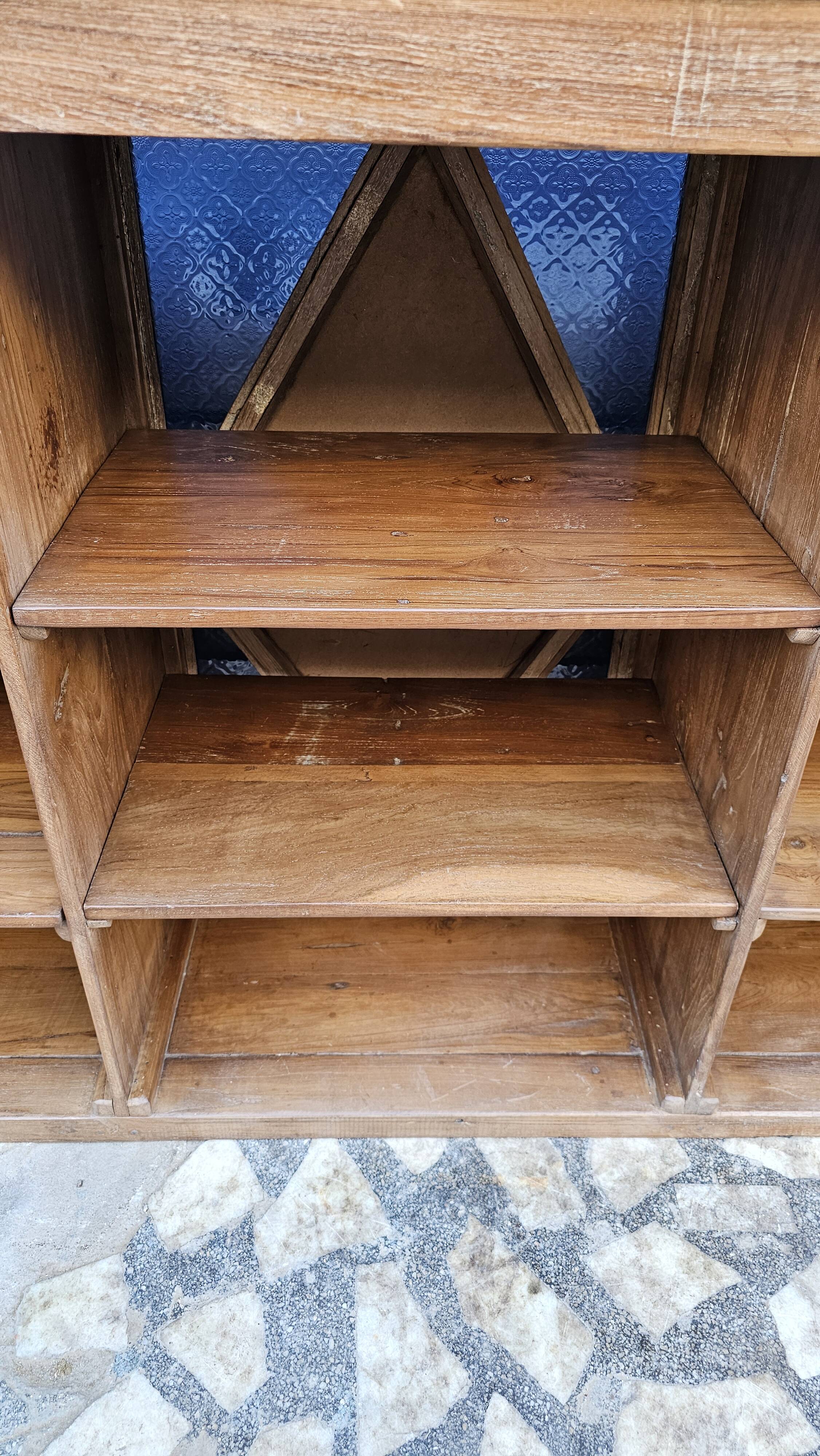 Old teak shop counter from Burma.