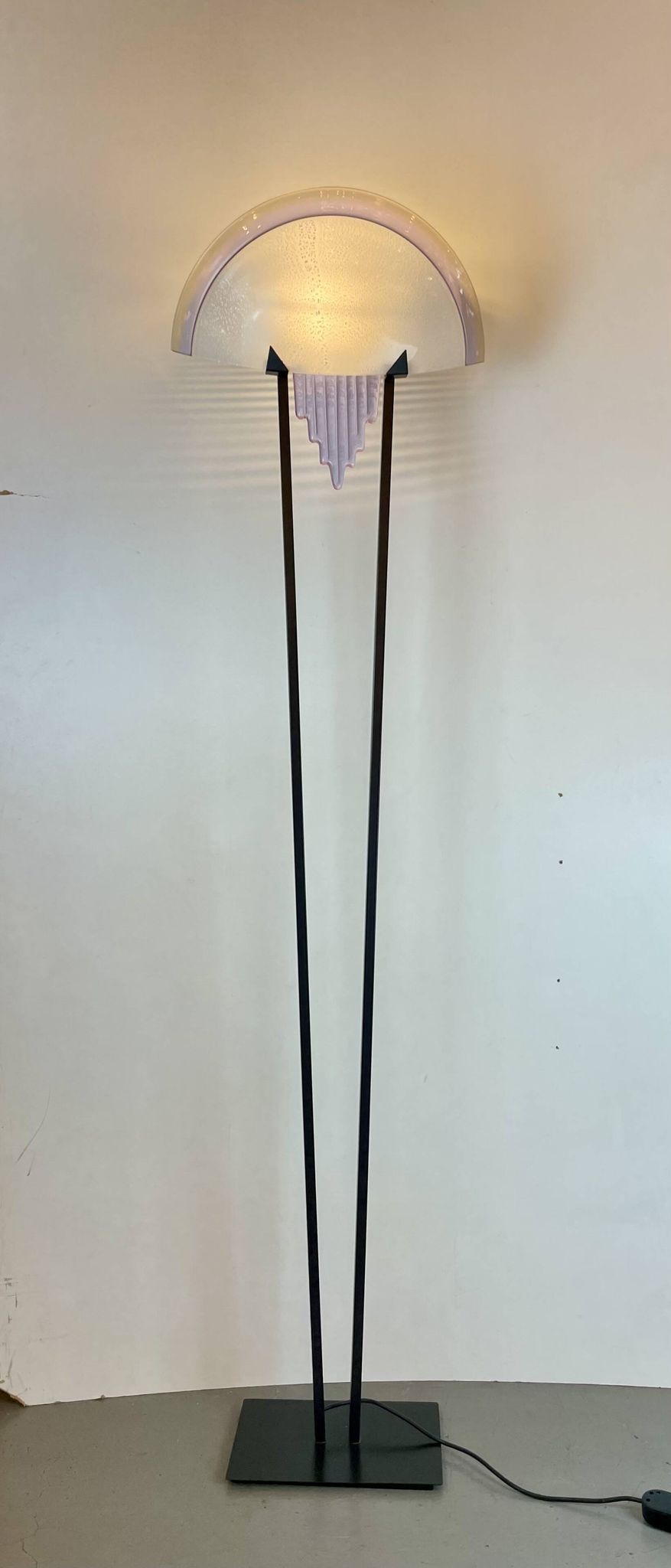 Murano Post-Modern Floor Lamp att. To Mazzega, Italy, 1980s