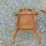 9 wooden bistro chairs, Luterma style