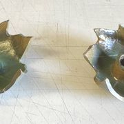 "Cellar rat" candle holders in glazed ceramic
