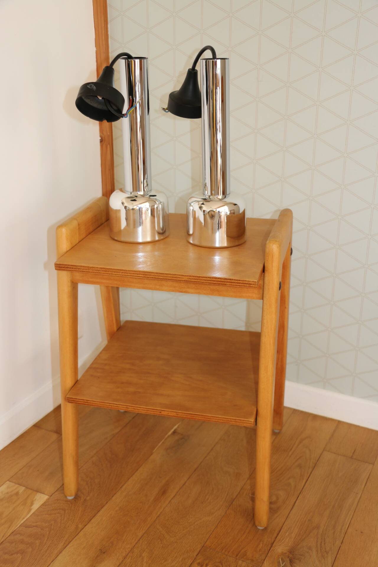 4 German portable lamps / suspensions 1970