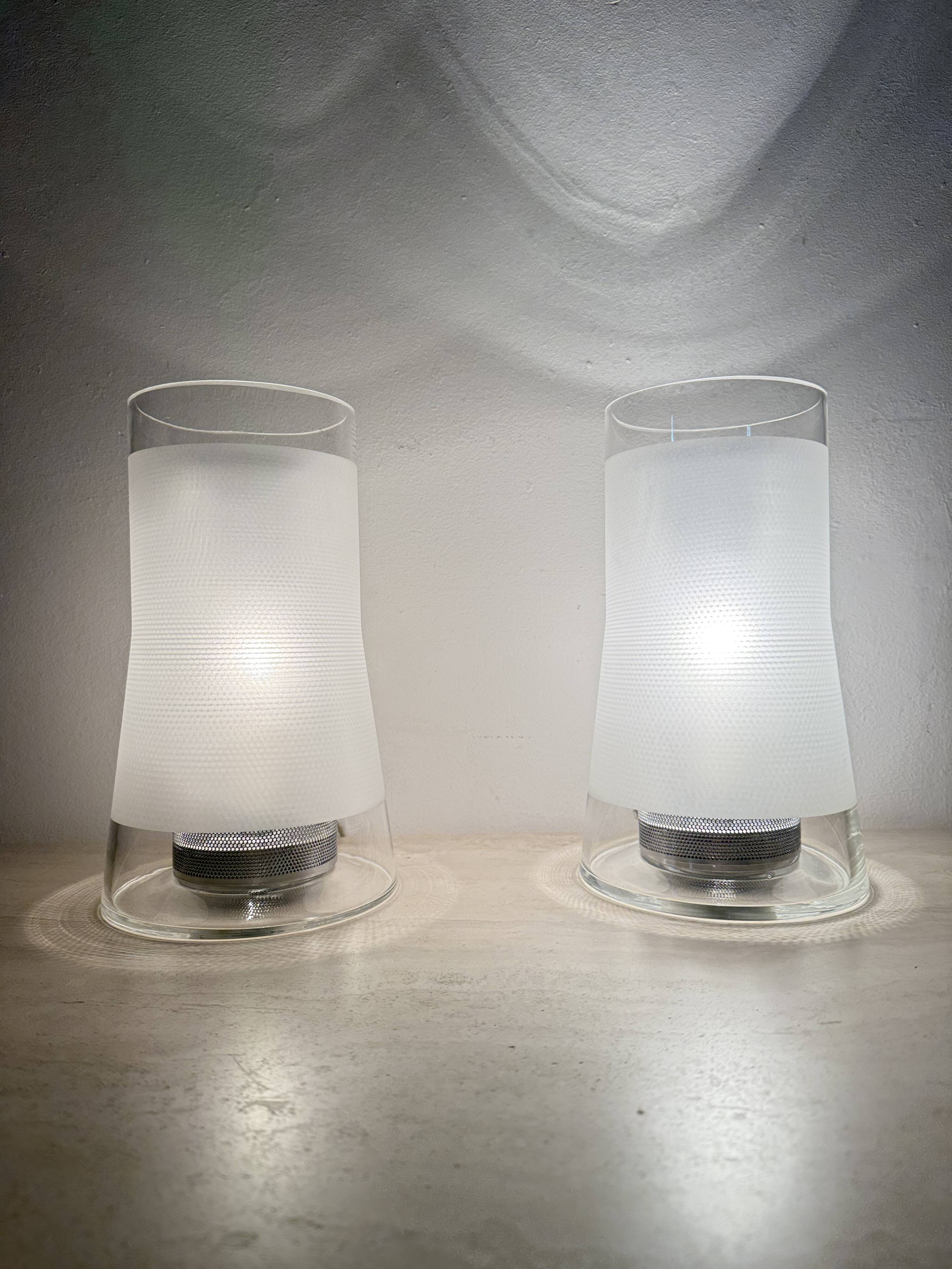 Vintage IKEA 80s table lamp B9919 – hand made frosted glass with diffuser