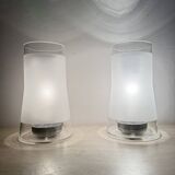 Vintage IKEA 80s table lamp B9919 – hand made frosted glass with diffuser