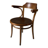Thonet chair with bent wood, stamped.