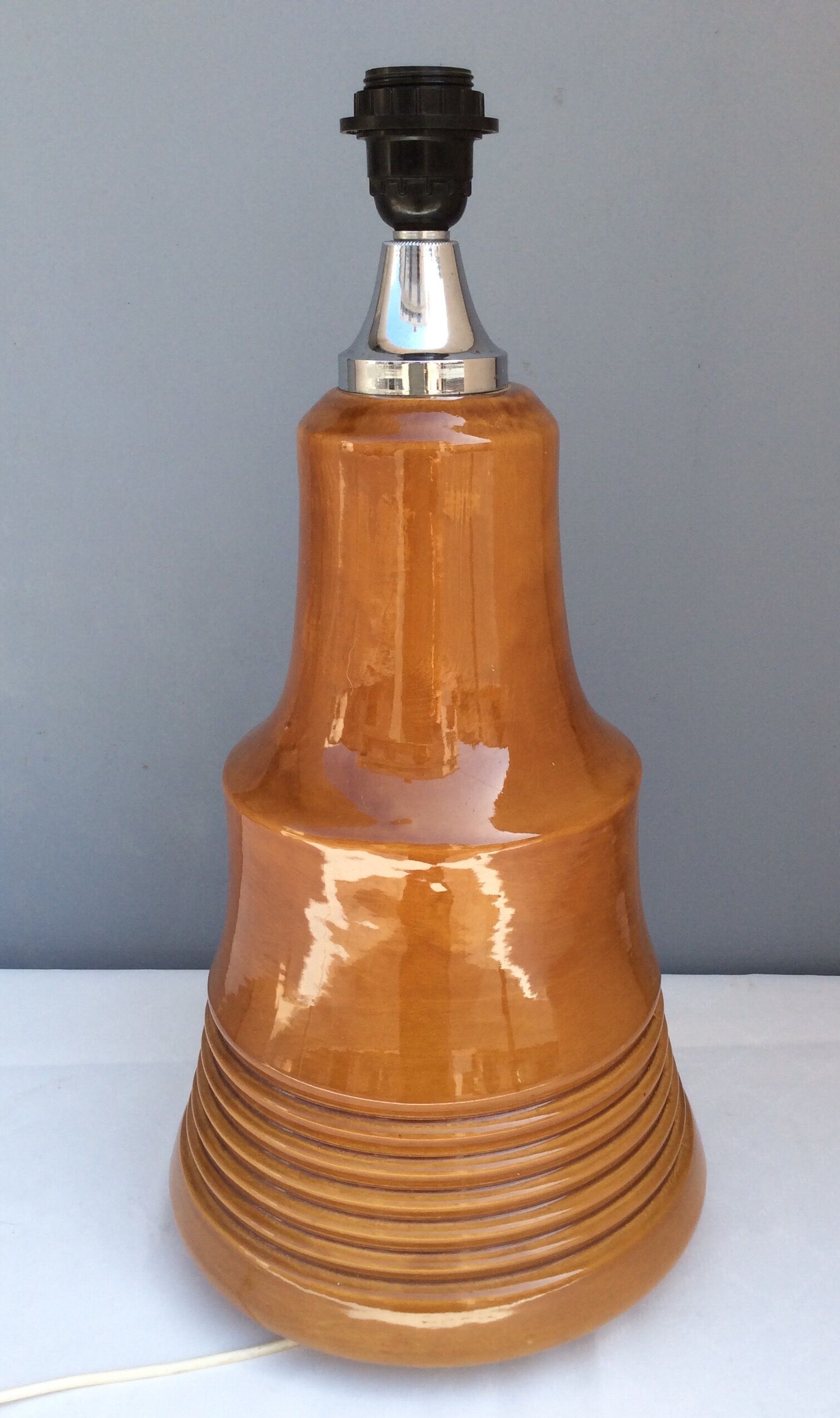 Pair of ceramic lamps, 60s