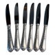 6 Ercuis silver-plated table knives