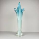 Vintage Murano Vase Grand Blue-Green, Italy, 1970s