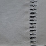 Old linen yarn embroidered and monogrammed