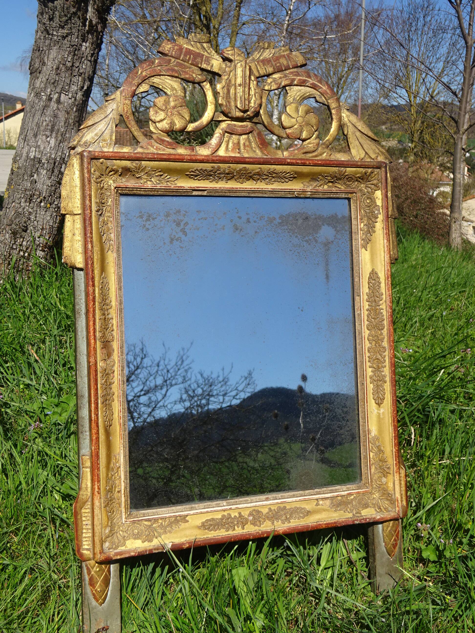 Very old Louis XVI style mirror.