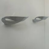 Pair of Mesmeri wall lamps for Artemide, Chrome-plated metal, Italy 1980
