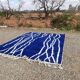 Moroccan blue decorated rug 200cmx300cm
