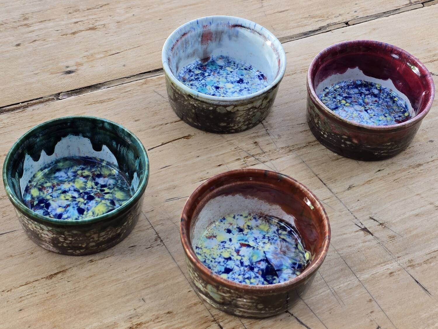 4 ramekins, handcrafted Morvan ceramics