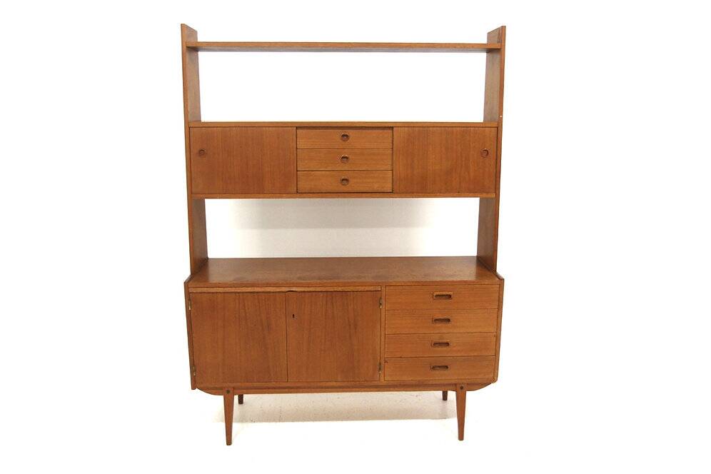 Secrétaire scandinave en teck, Suède, 1960