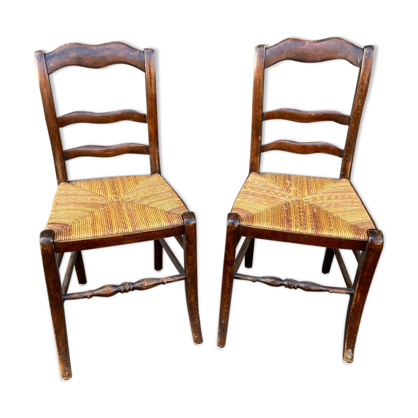 2 bistro chairs 1930 Alsace