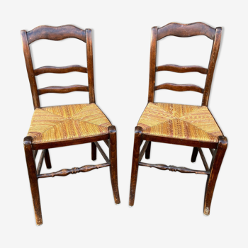 2 bistro chairs 1930 Alsace