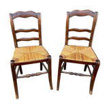 2 chaises bistrot 1930 Alsace