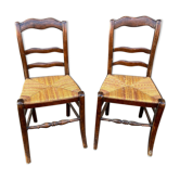 2 bistro chairs 1930 Alsace