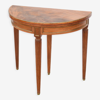 Table demi-lune formant une table ronde