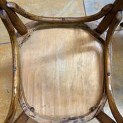 Chaises de bistrot anciennes (vers 1920). Ensemble de 6 pièces #1