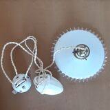 Goes up and down hanging lamp in opaline