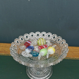 Coupelle bonbonnière verre moulé pressé