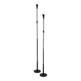 A pair of beautiful and exquisite vintage wrought iron candlesticks from the mid-century.
