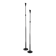 A pair of beautiful and exquisite vintage wrought iron candlesticks from the mid-century.