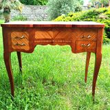 Coiffeuse Louis XV marquetée