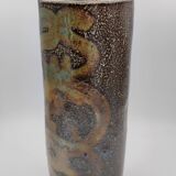 Jean Claude Monange stoneware tube vase