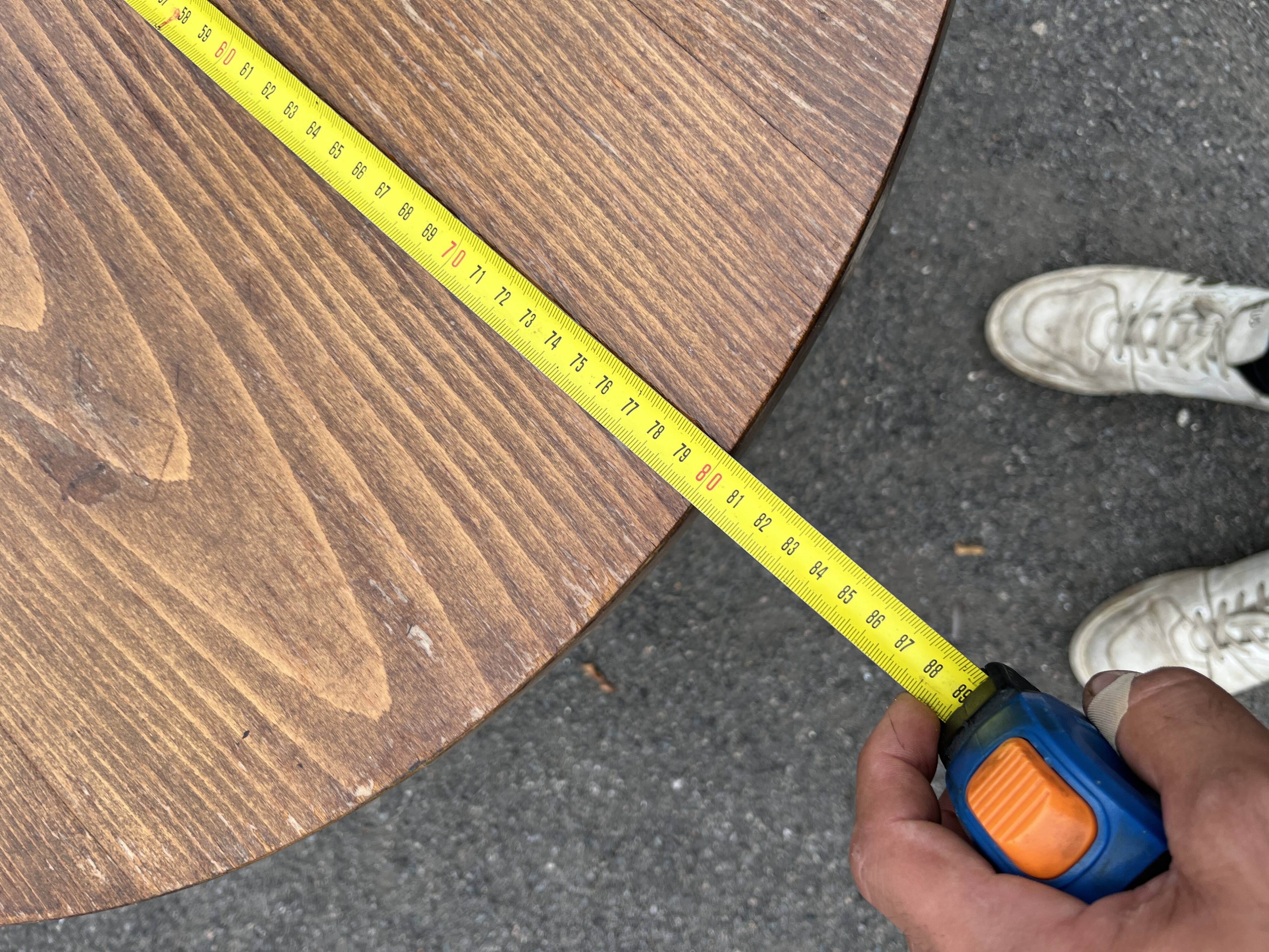 Vintage wooden round table