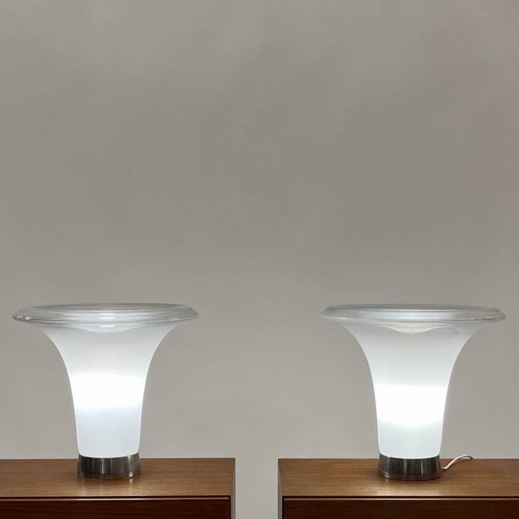 Pair of Comare lamps in glass by Gino Vistosi 1960s