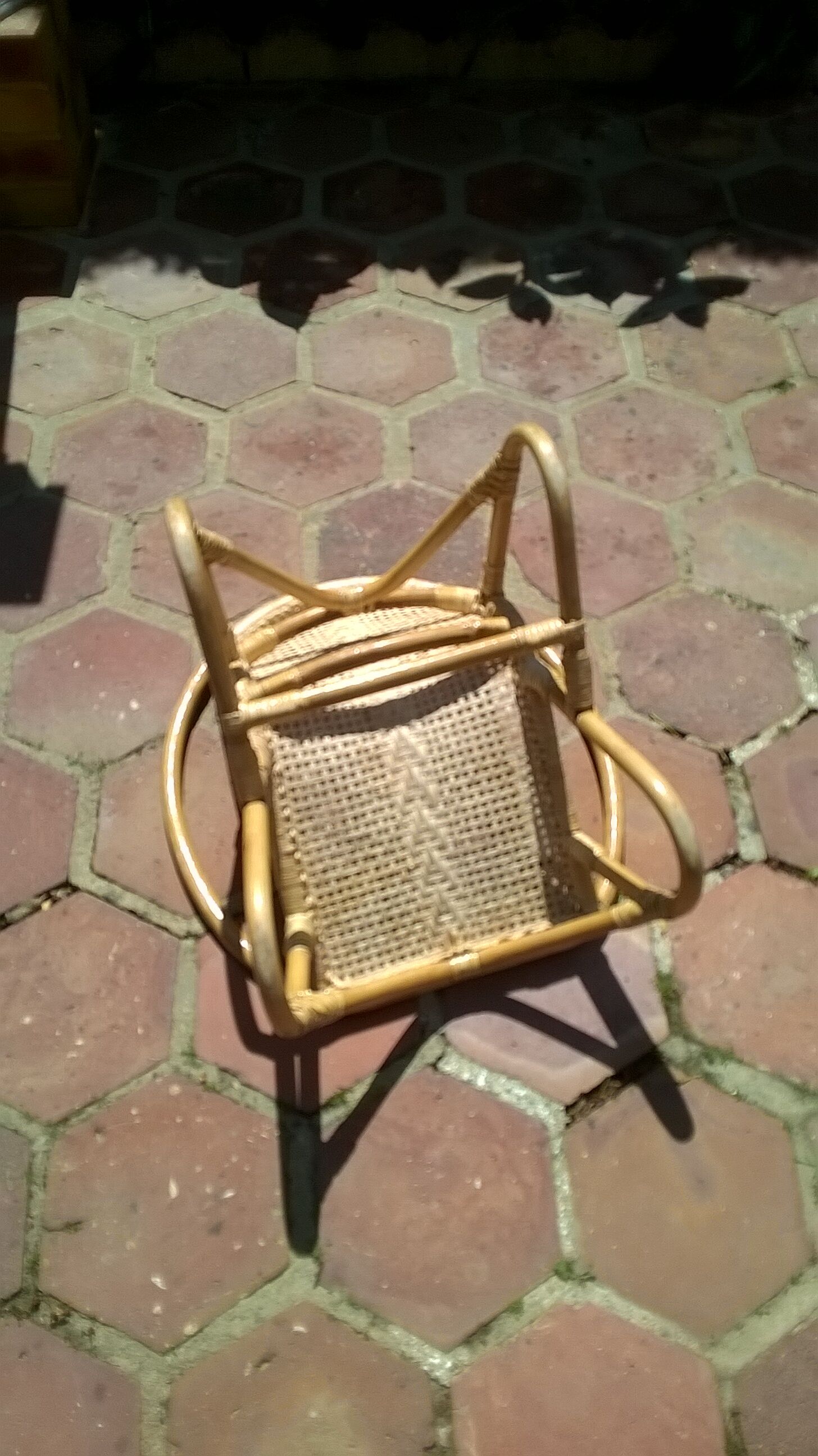 Bamboo Rattan child Chair