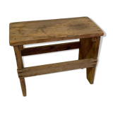 Old wooden foot foot stool