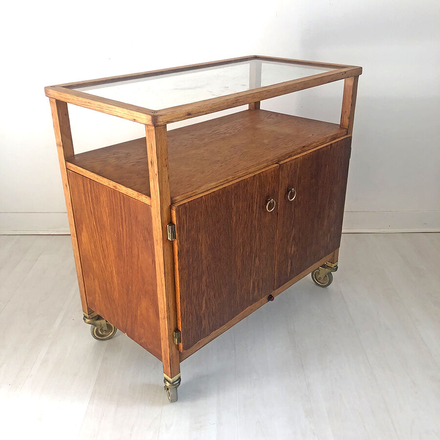 Vintage serving table 60