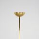 Brass and Burgundy stone floor lamp circa 1970