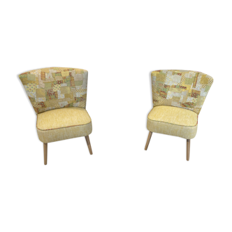Pair of yellow Cocktail Armchairs
