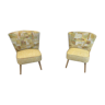Pair of yellow Cocktail Armchairs