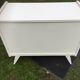 Vintage lacquered chest of drawers grey white