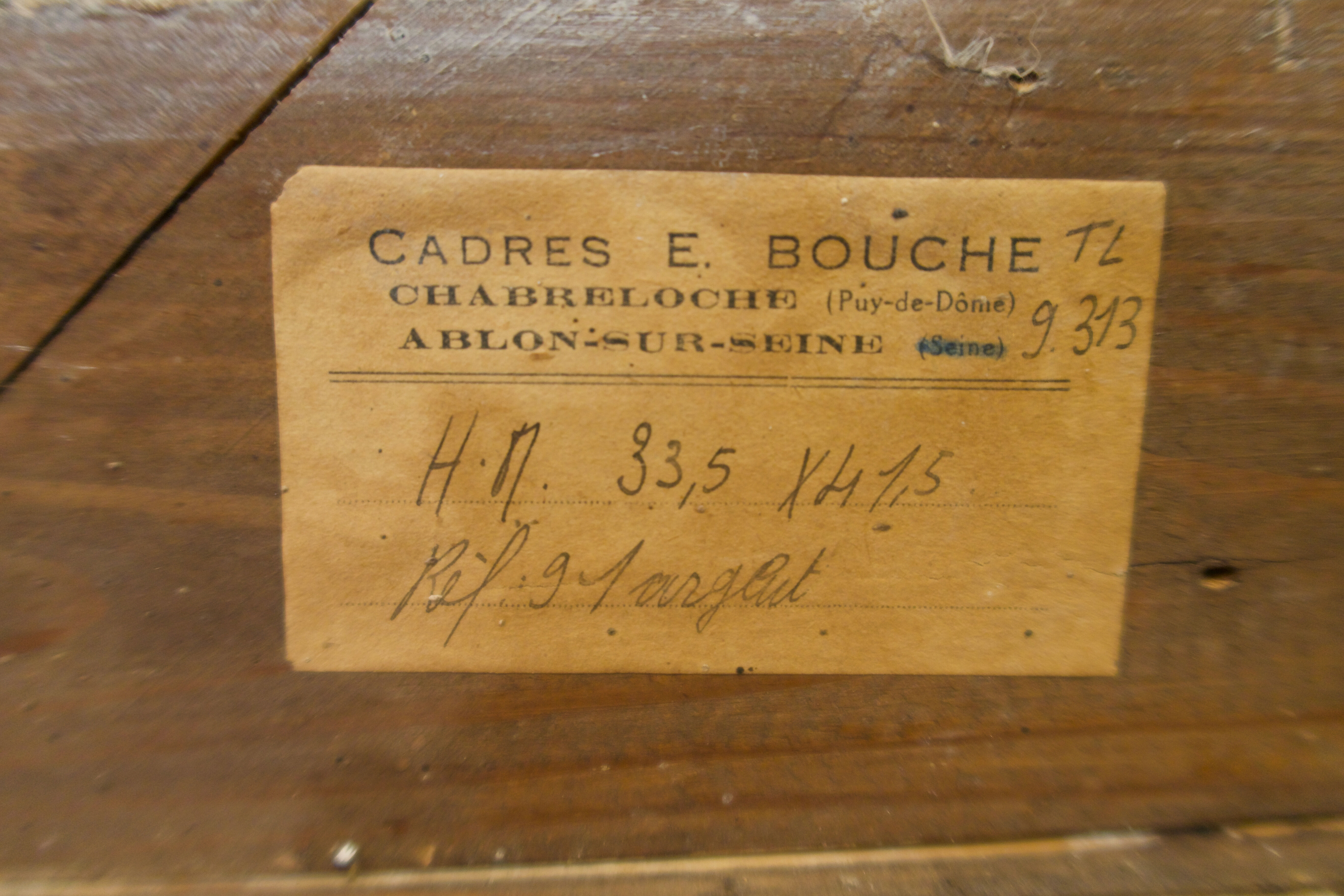 Mirror frame stamped Mouth