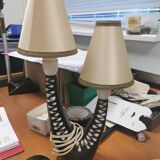 Table lamp with two light sources in the Burgundia series No. 977 for Søholm Ceramics Denmark